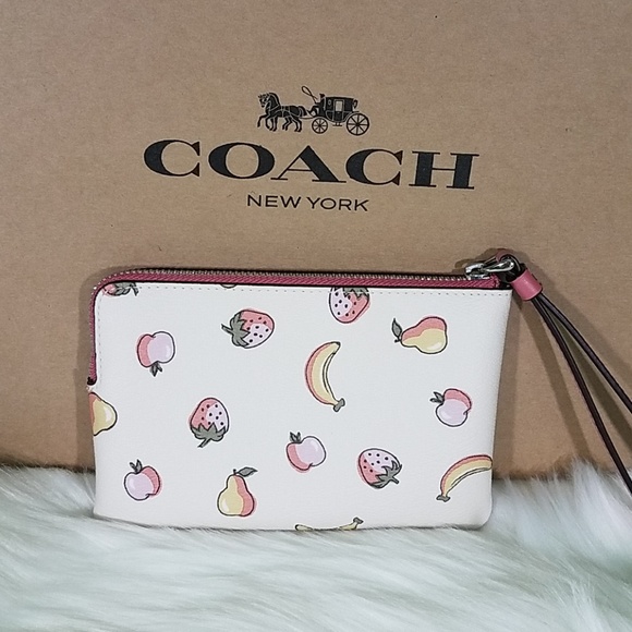NWT Coach Mix Fruit Corner Zip - Picture 4 of 6